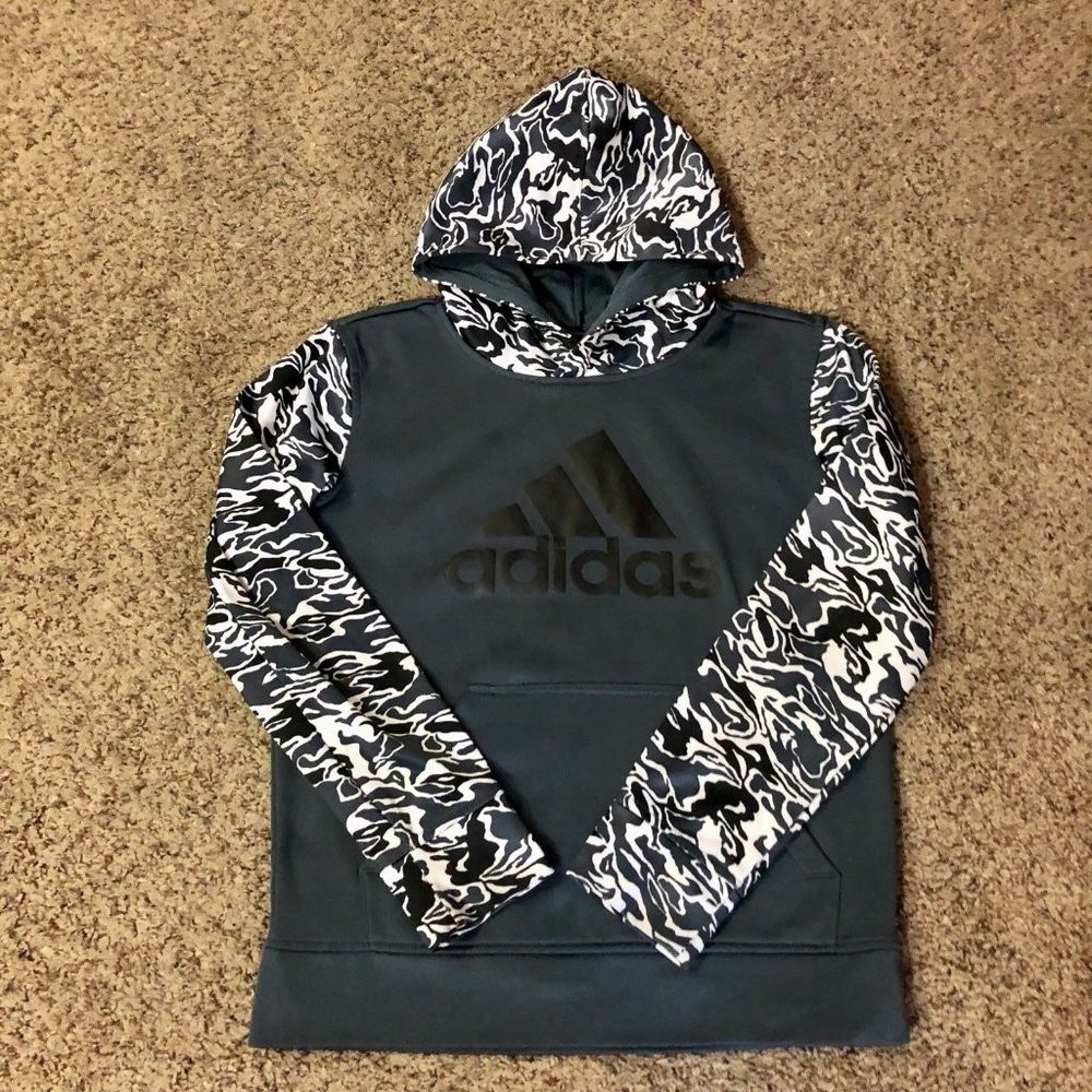 Adidas Pullover Hoodie Girls L? Used - Picture 4 of 12